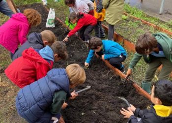 Novedades en el huerto escolar de L’Ablanu